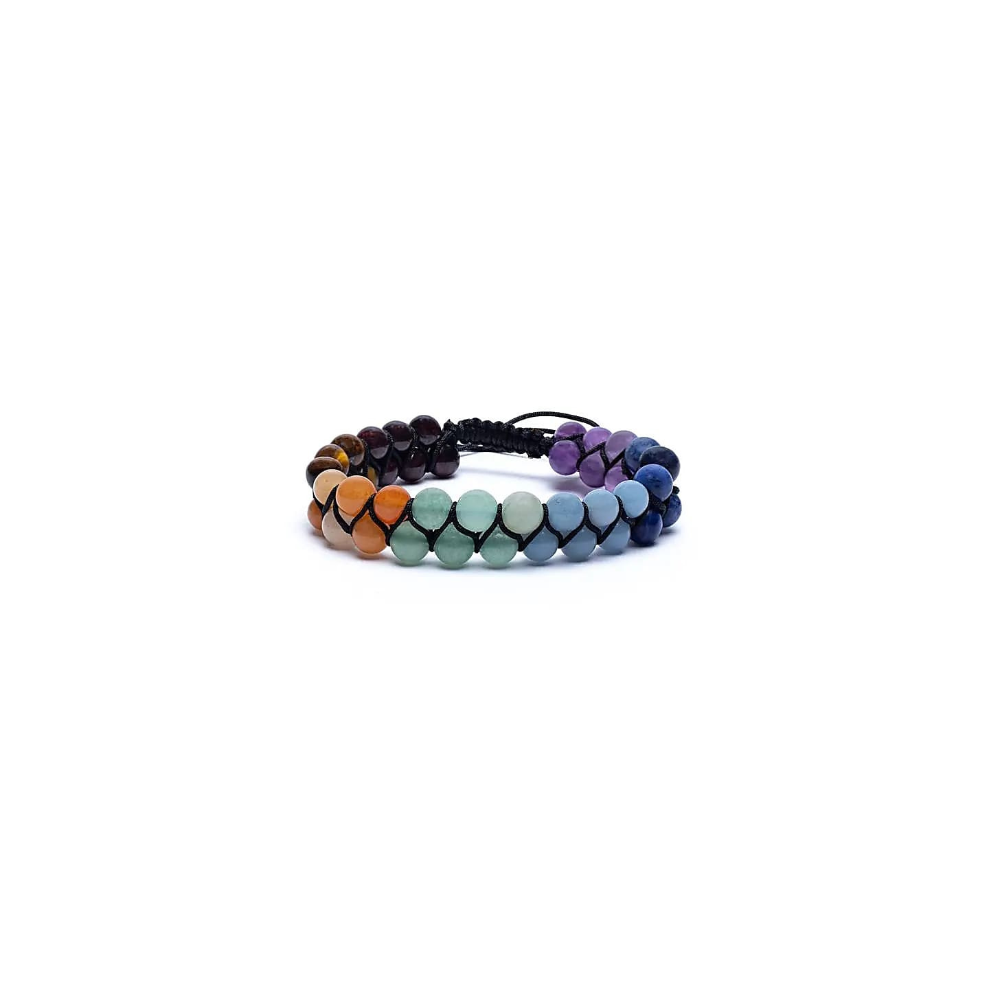 Bracelet Chakra double rang ajustable | Pieralune