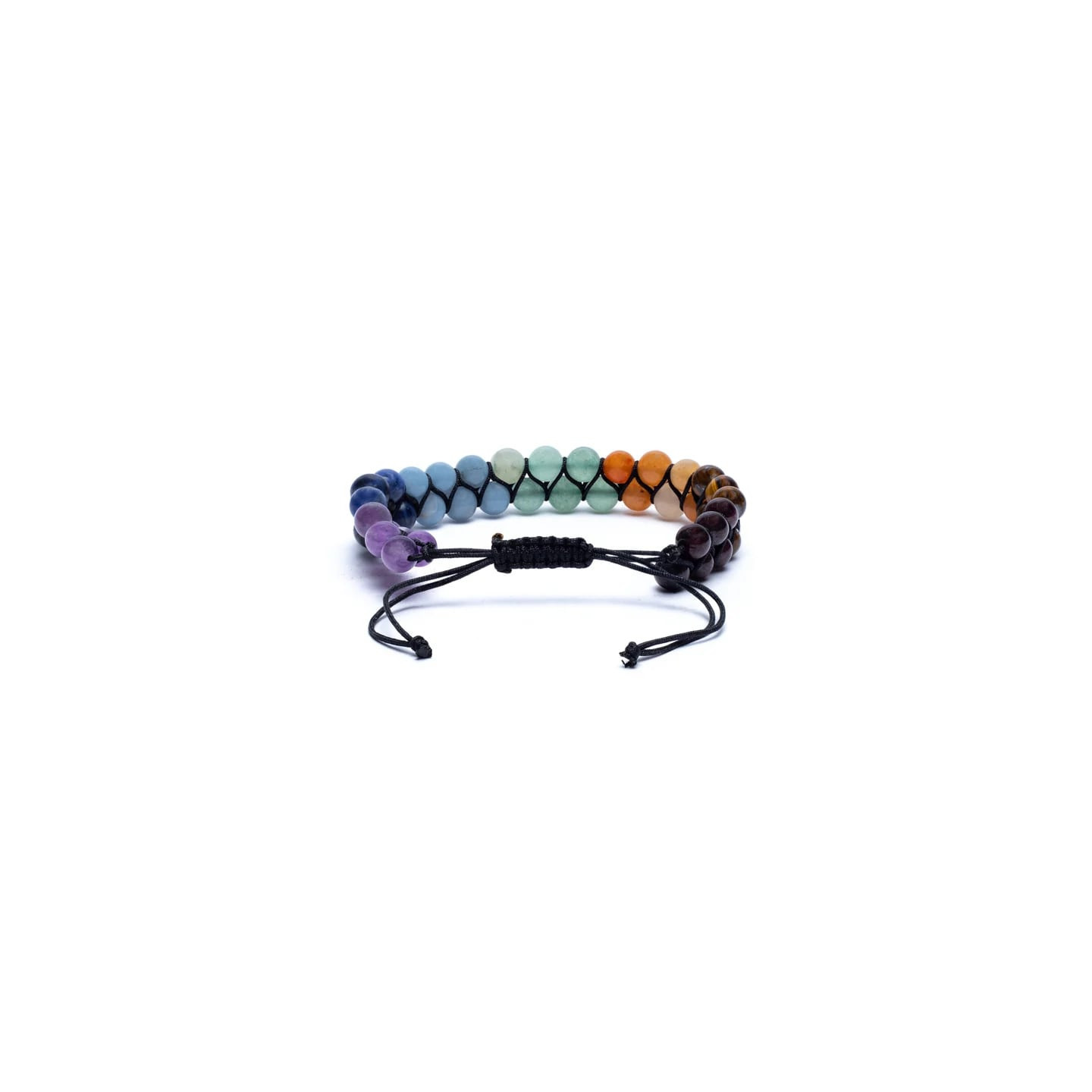 Bracelet Chakra double rang ajustable | Pieralune