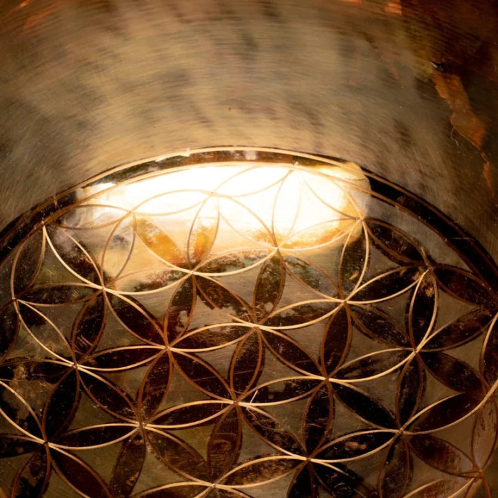 Bol Chantant Tibet. Fleur de Vie guérison | Pieralune