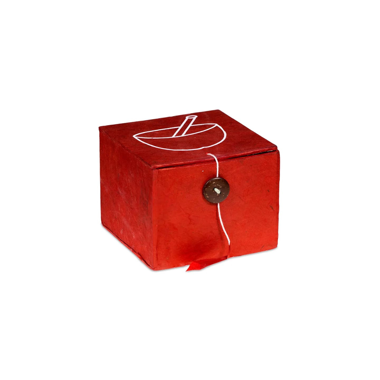 Bol chantant Om SET cadeau rouge | Pieralune