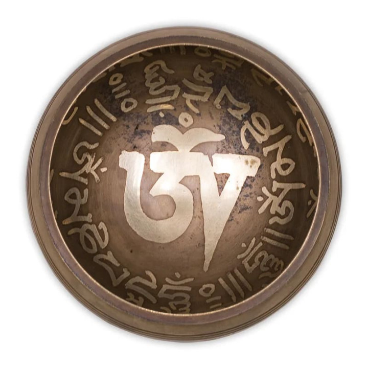 Bol chantant Om SET cadeau noir | Pieralune