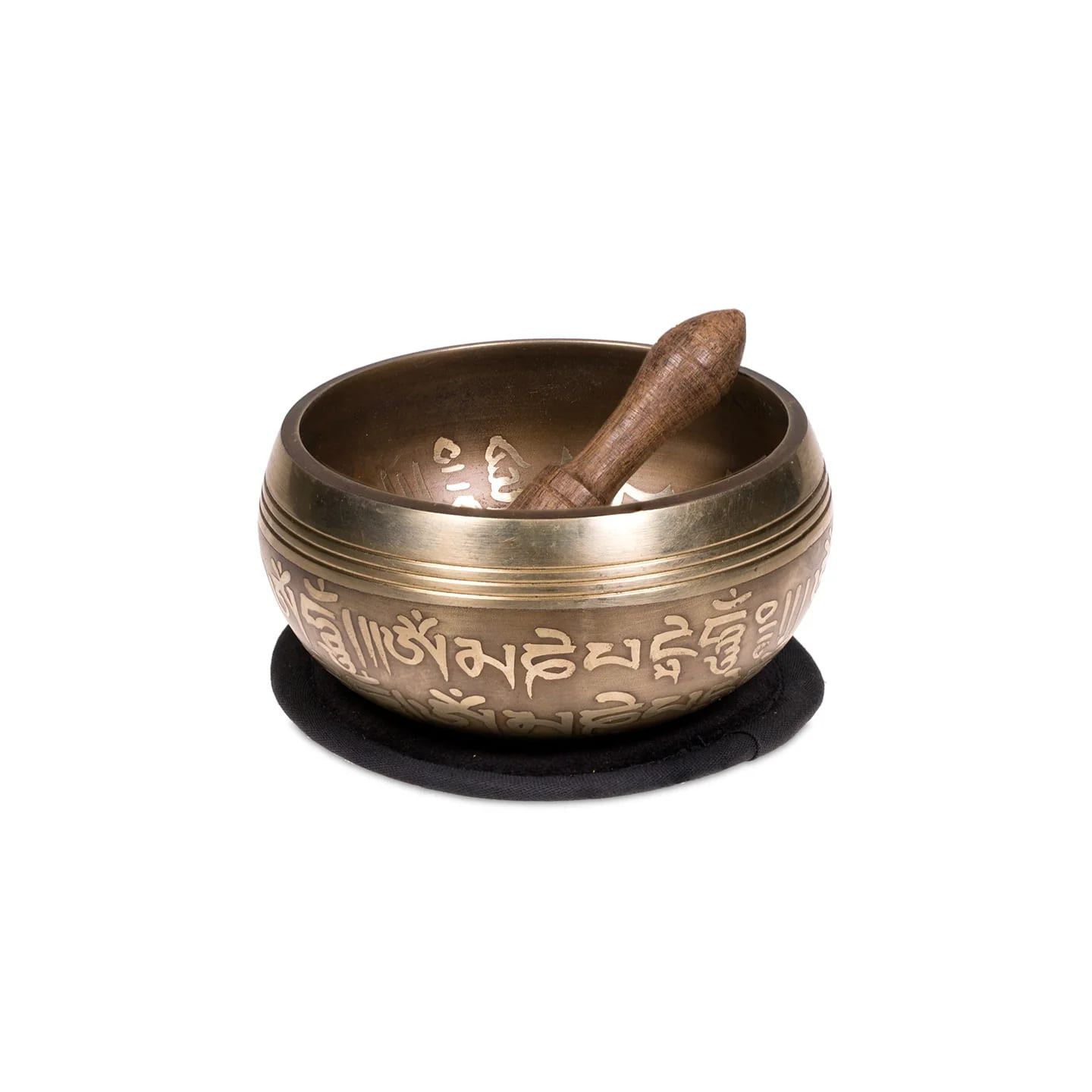 Bol chantant Om SET cadeau noir | Pieralune