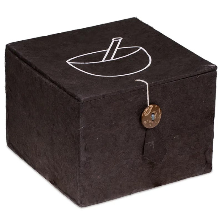 Bol chantant Om SET cadeau noir | Pieralune