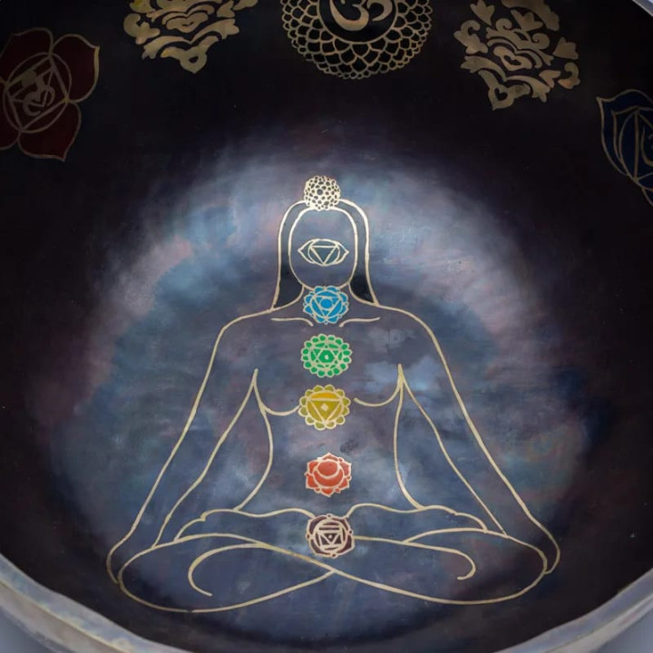 Bol chantant 7 Chakra coloré | Pieralune