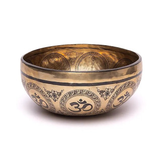 Bol chantant gravé au laser Chakra Fleur de Vie | Pieralune