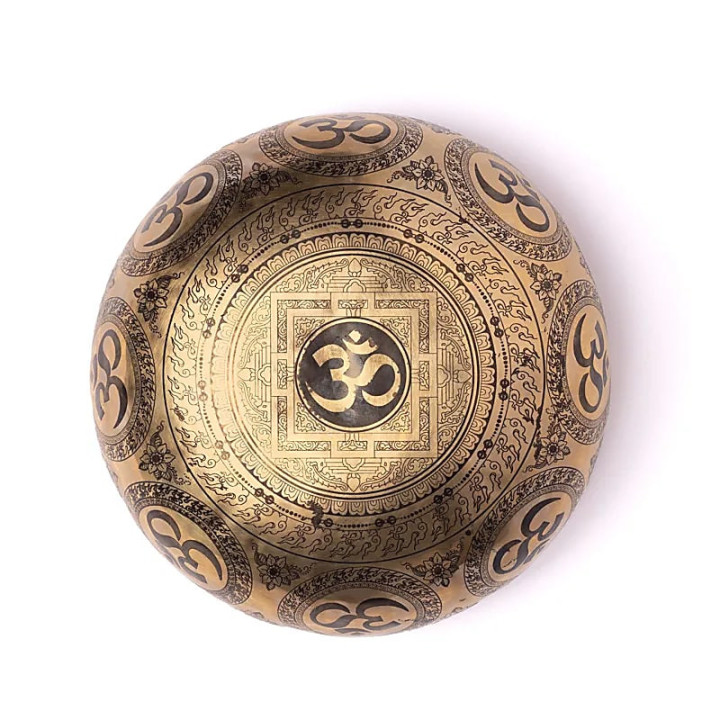 Bol chantant gravé au laser Chakra Fleur de Vie | Pieralune