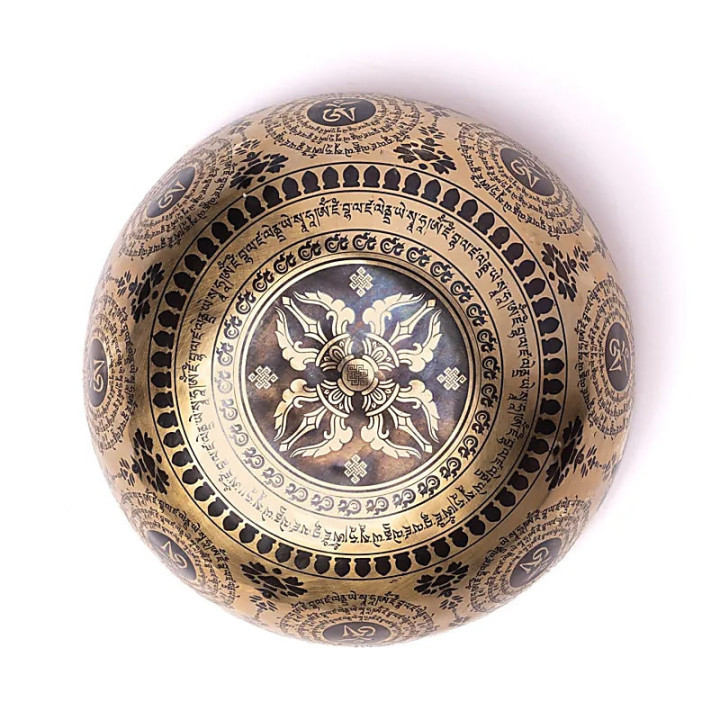 Bol chantant gravé au laser Fleur de Vie | Pieralune