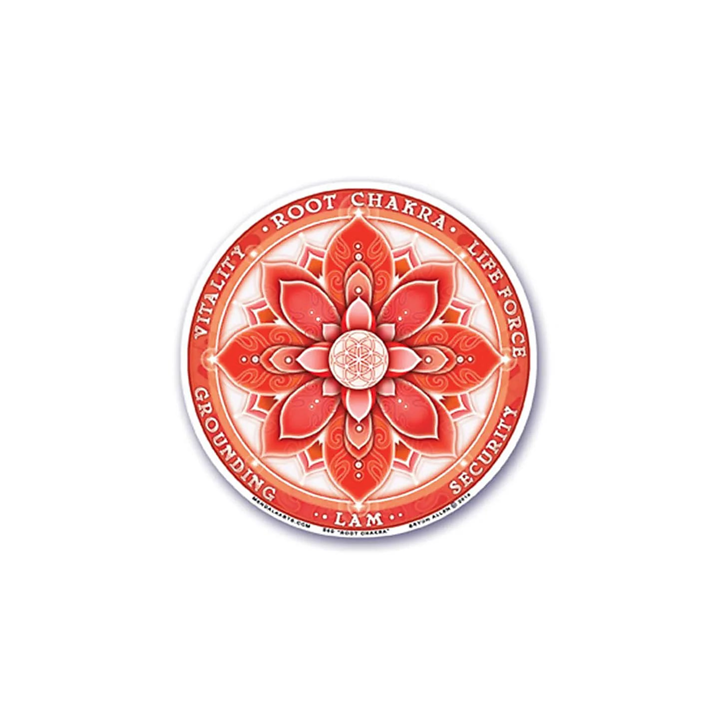 Adhésif fenêtre 1er chakra (Muladhara) | Pieralune