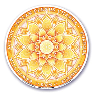 Adhésif fenêtre 3ème chakra (Manipura) | Pieralune