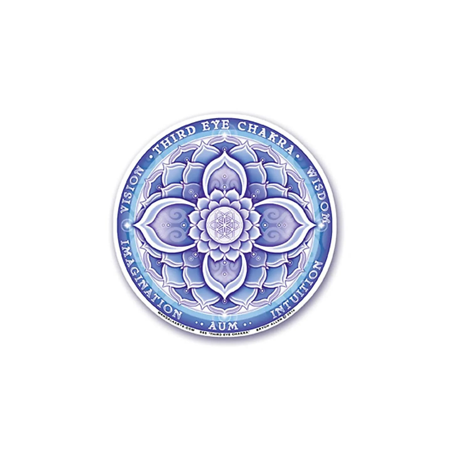 Adhésif fenêtre 6ème chakra (Ajña) | Pieralune