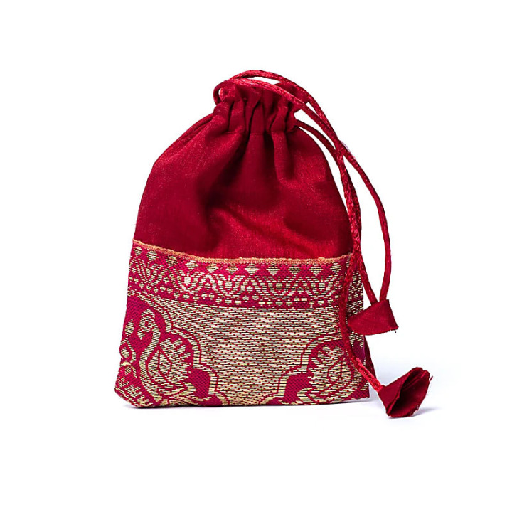 Mala pierre de lune pêche/rudraksha qualité AA en pochette | Pieralune