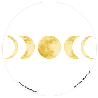 Adhésif verre/fenêtre Phases de Lune | Pieralune