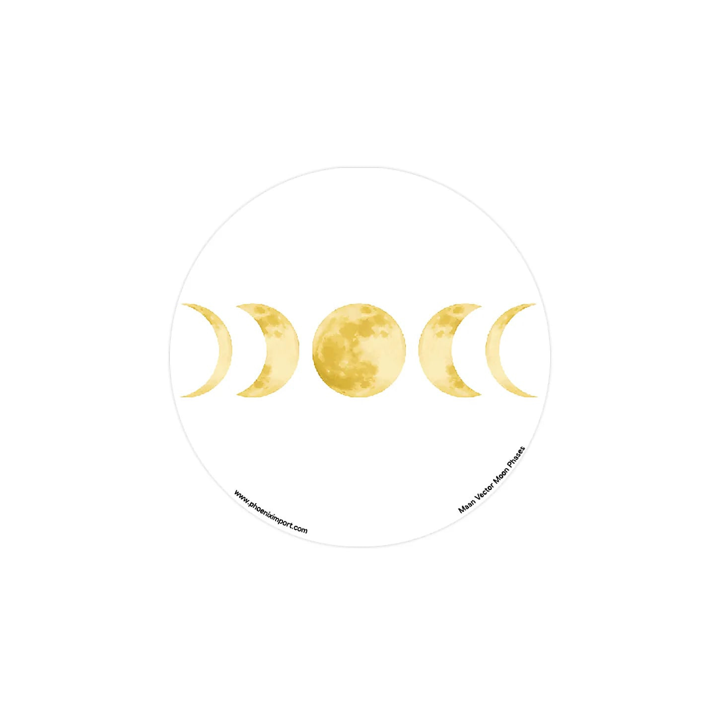 Adhésif verre/fenêtre Phases de Lune | Pieralune