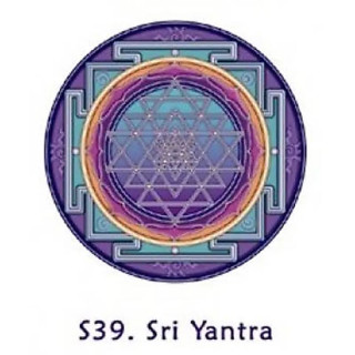 Adhésif verre/fenêtre Sri Yantra | Pieralune