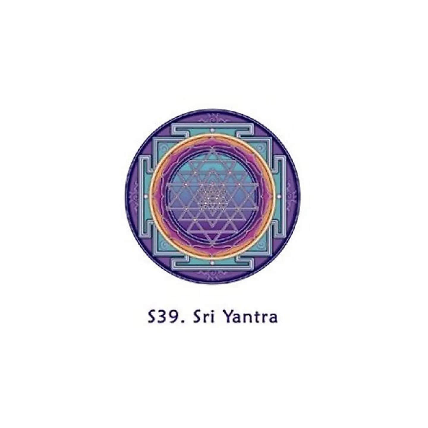 Adhésif verre/fenêtre Sri Yantra | Pieralune