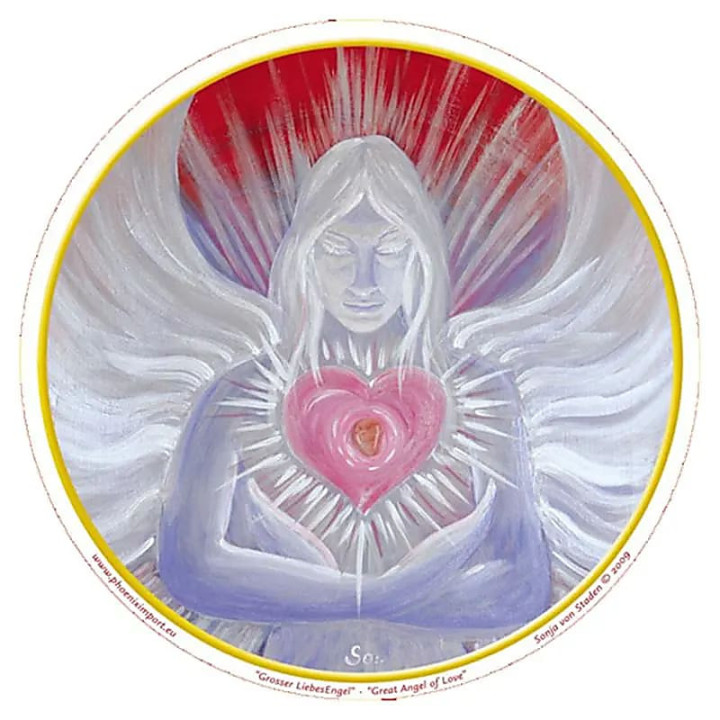 Adhésif verre/fenêtre grand Ange de l'Amour | Pieralune