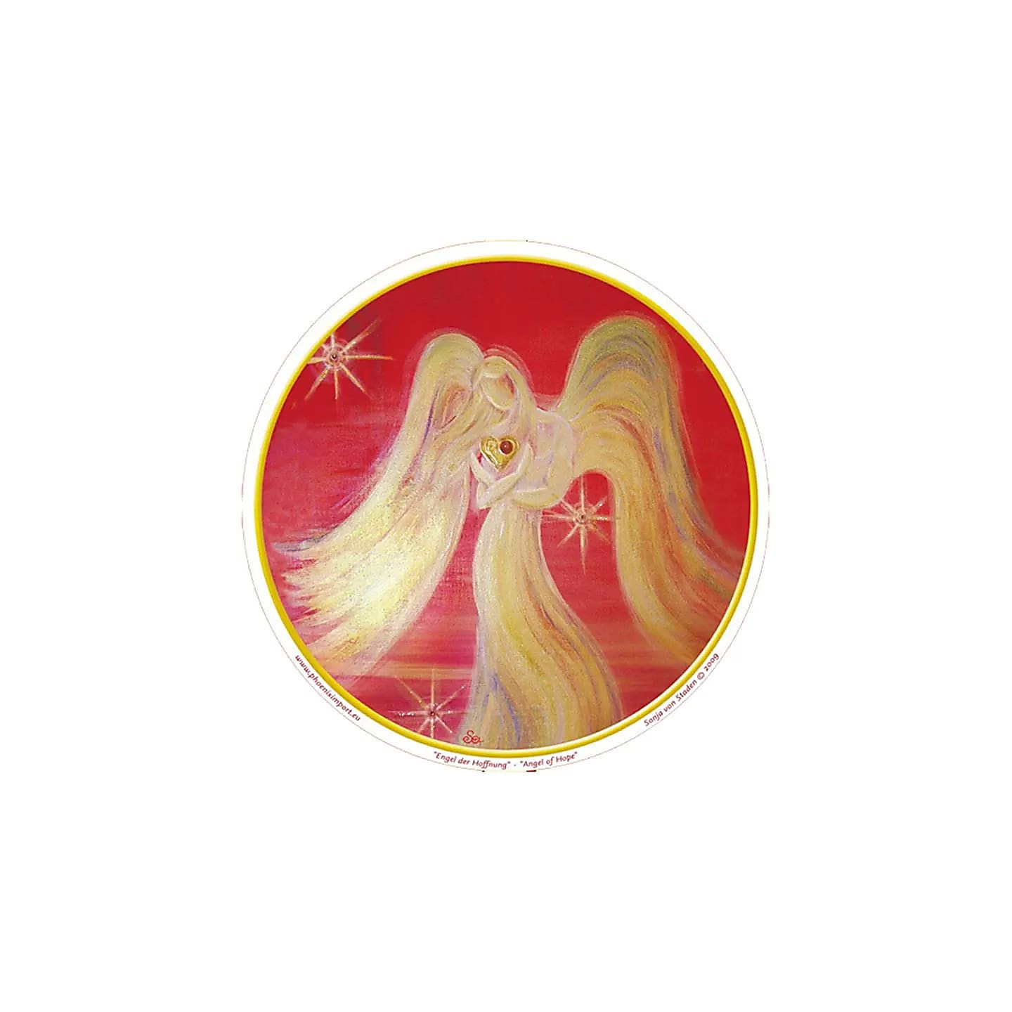 Adhésif verre/fenêtre Ange de l'Espoir | Pieralune