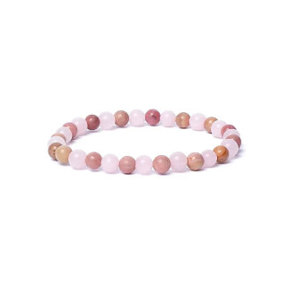 Bracelet quartz rose/thulite élastique qualité AA | Pieralune