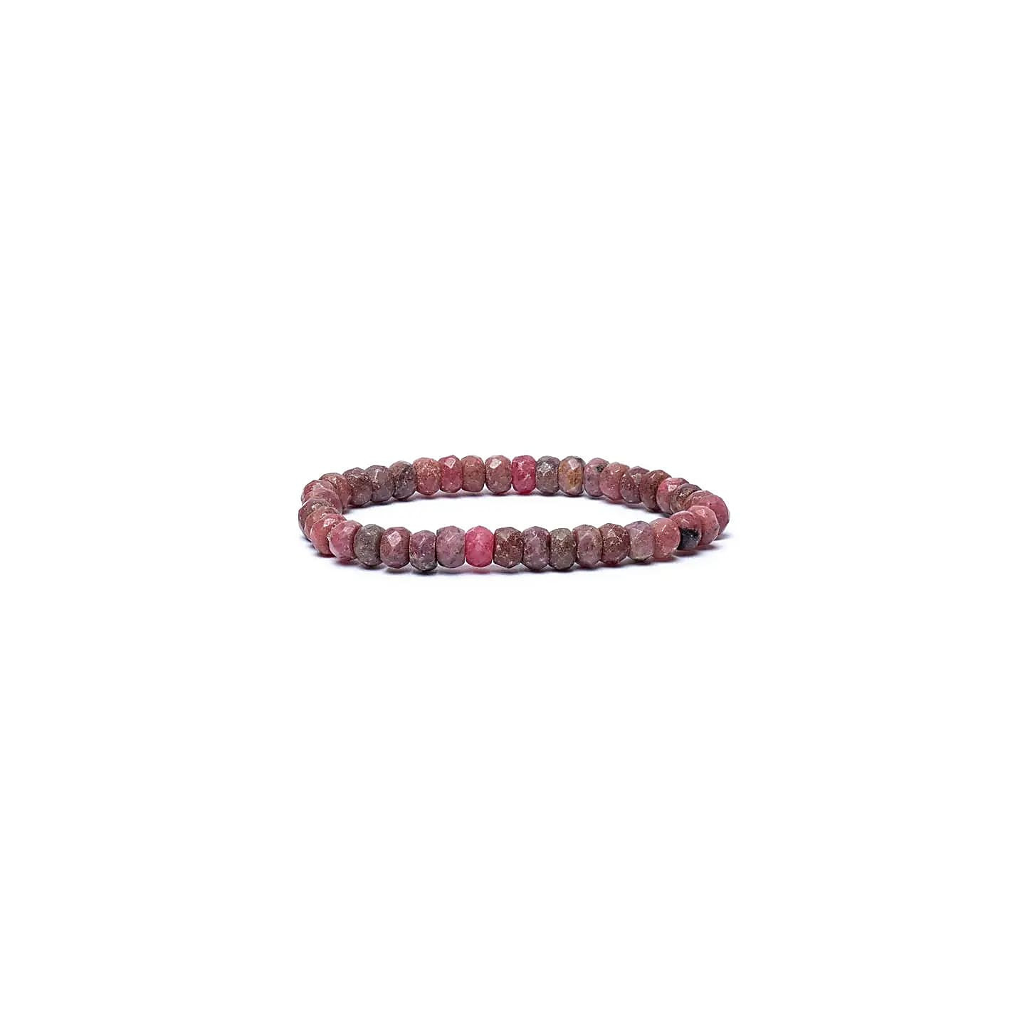 Bracelet thulite à facettes qualité AA élastique | Pieralune
