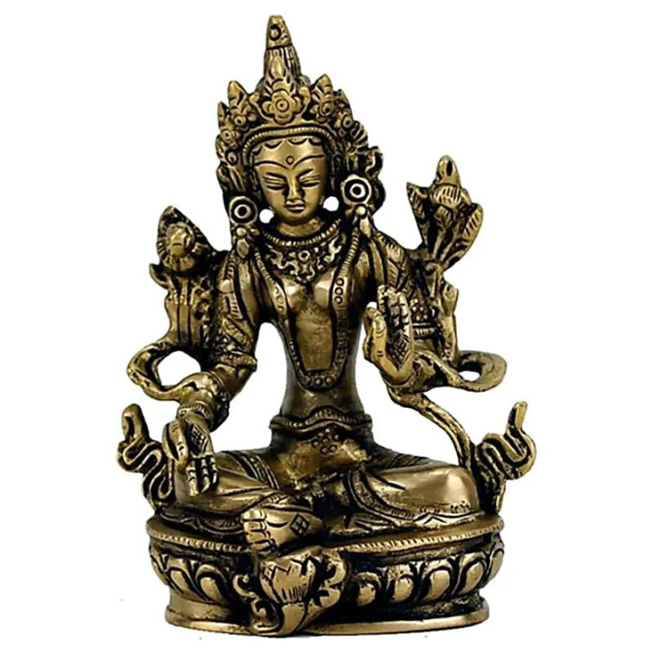 Tara Verte statuette petite laiton | Pieralune