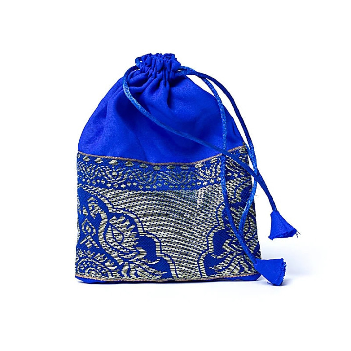 Mala Tulsi avec angélite/amazonite qualité AA en pochette | Pieralune