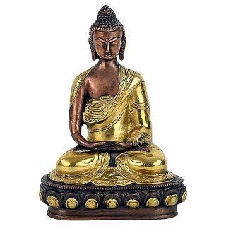 Bouddha Amithaba statue bicolore | Pieralune