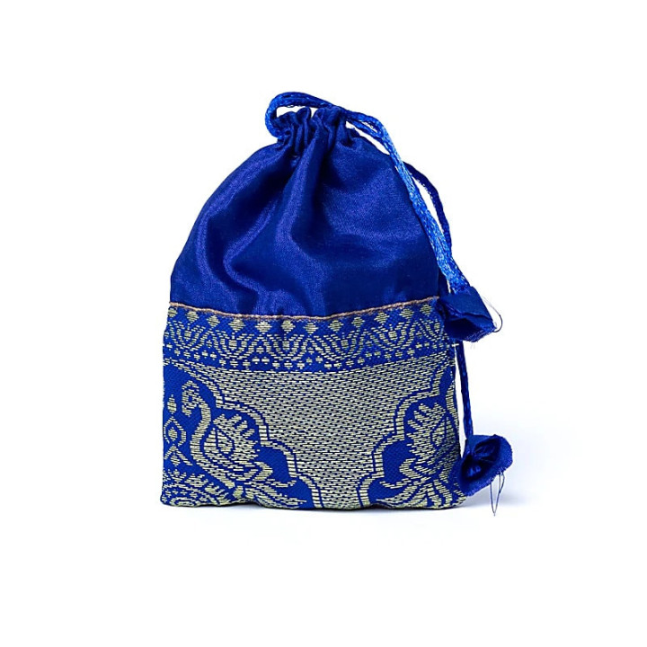 Mala tulsi/ pierre de lave en pochette | Pieralune