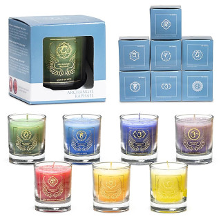 Coffret: 3x7 bougies votives d'archange parfumées
