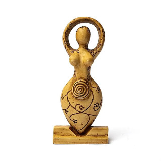 Statue de déesse couleur cuivre