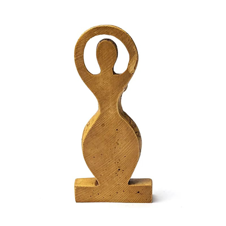 Statue de déesse couleur cuivre