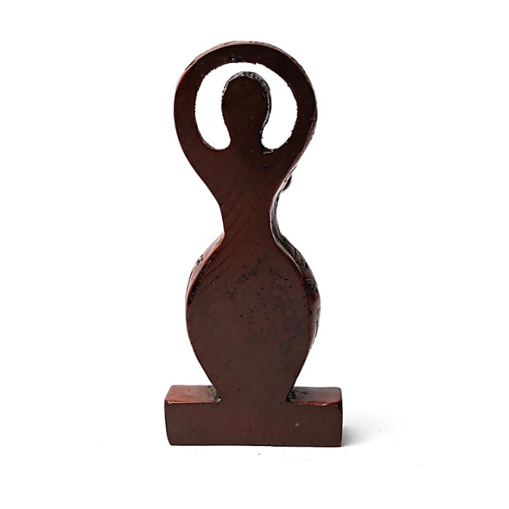Statue de déesse brun clair