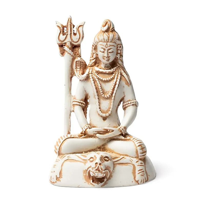 Statue Shiva couleur ivoire