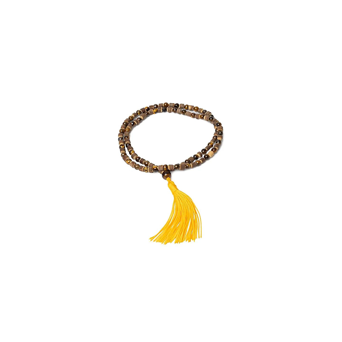 Mala œil de tigre et tulsi 108 perles