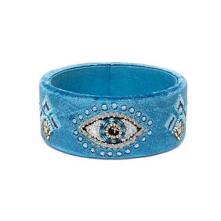 Vide-poche en velours bleu avec Œil de la Providence