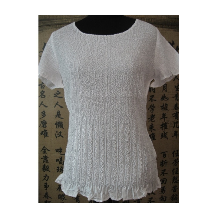 Wrinkle blouse White