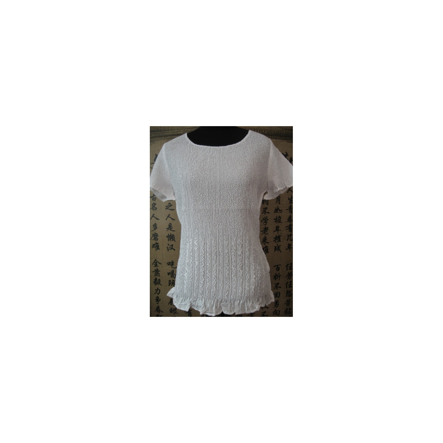 Wrinkle blouse White