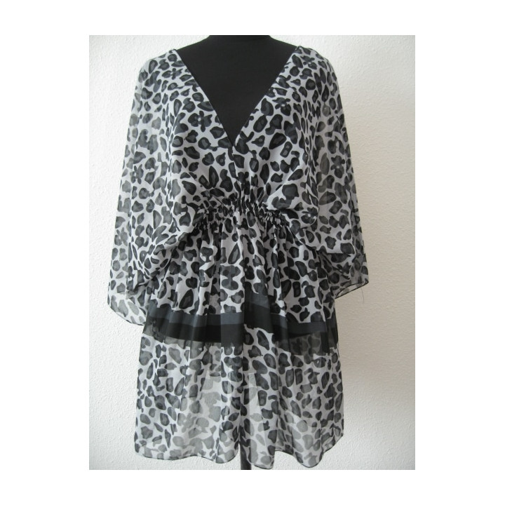 Blouse with zebra print III