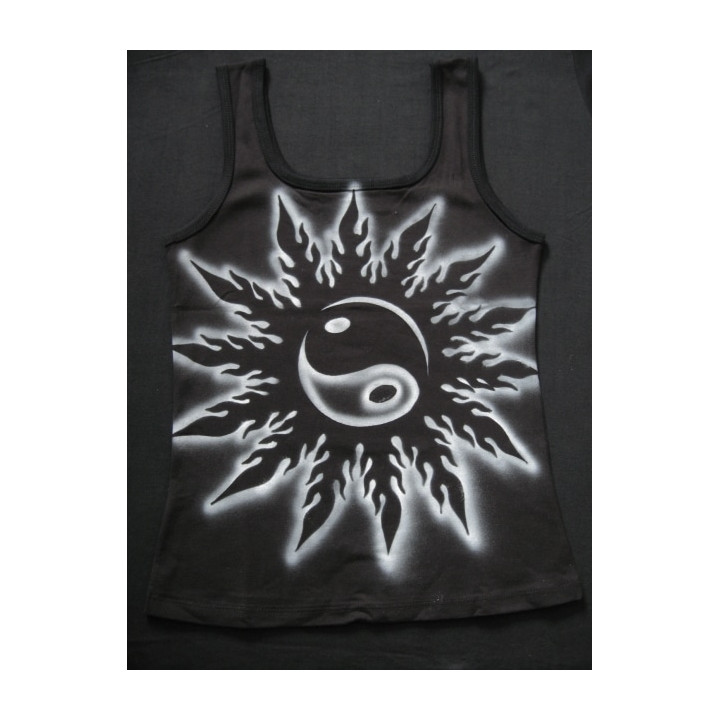 Yin Yang met vlam topje