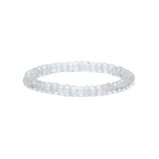 Bracelet cristal de roche à facette qualité AA élastique | Pieralune