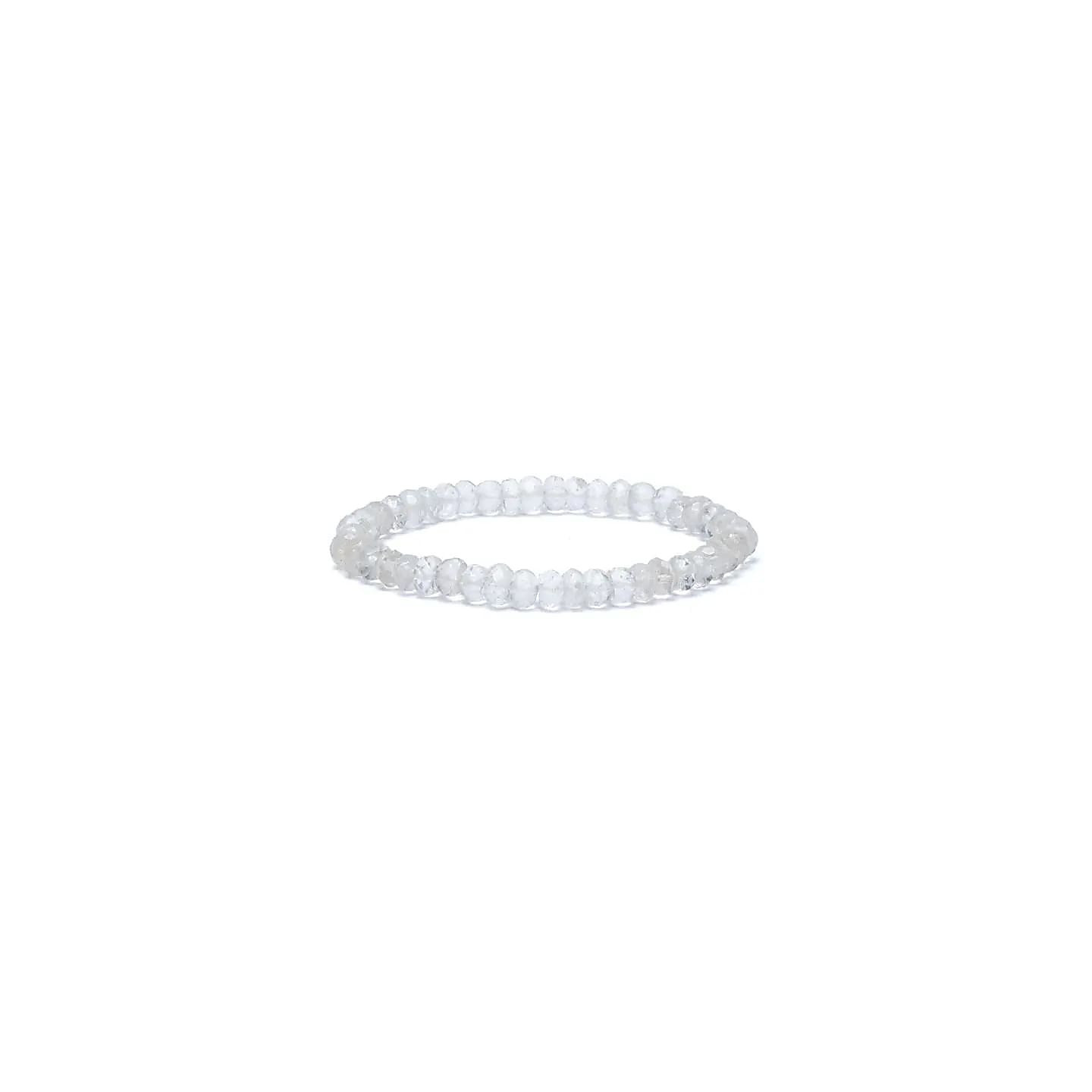 Bracelet cristal de roche à facette qualité AA élastique | Pieralune