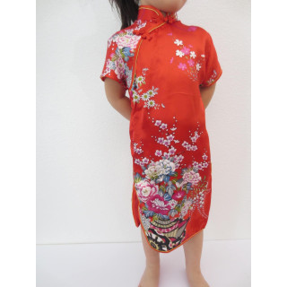 Girls Dress flowers red