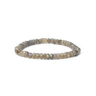 Bracelet labradorite à facette qualité AA élastique | Pieralune