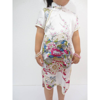 Girls Dress flowers white