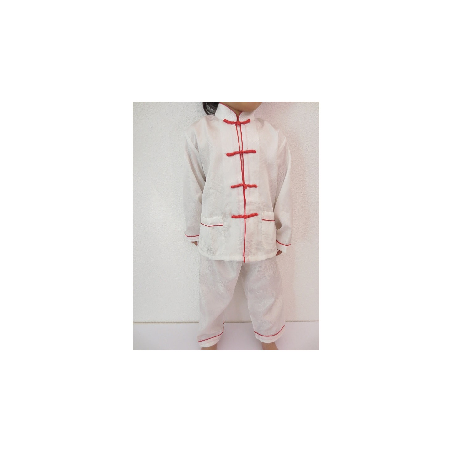 Kids kung fu suit white size 4