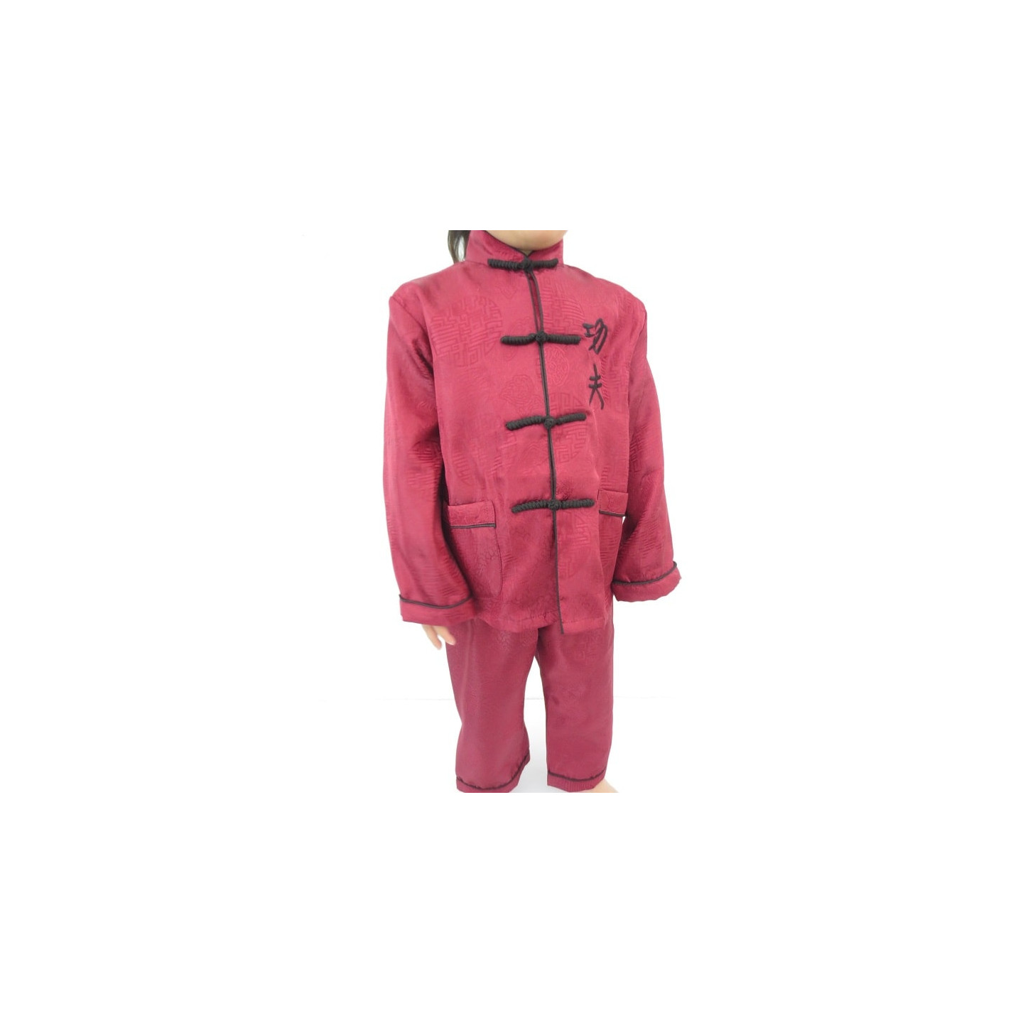Kids kung fu suit red size 2
