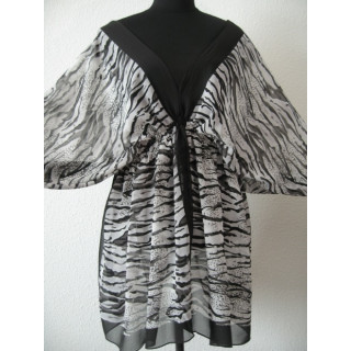 Blouse with zebra print