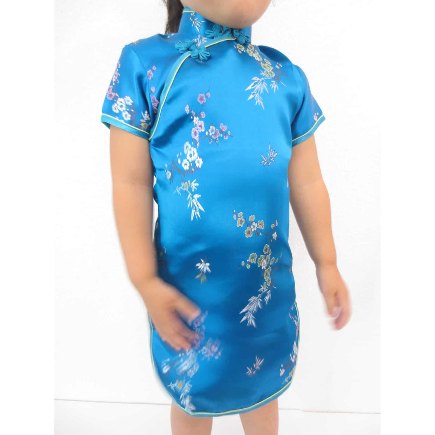 Girls Dress blossom turquoise
