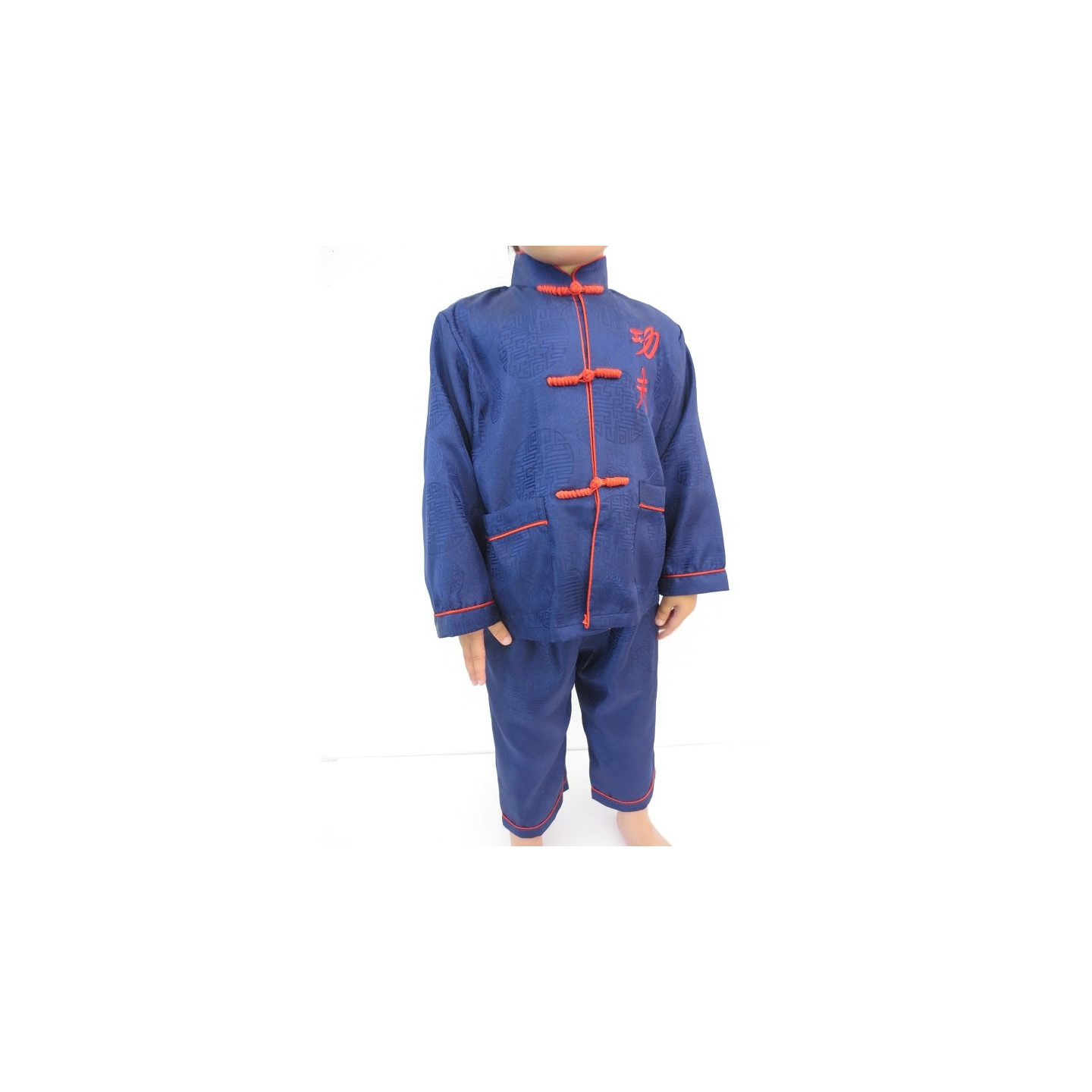 Kids kung fu suit blue size 6