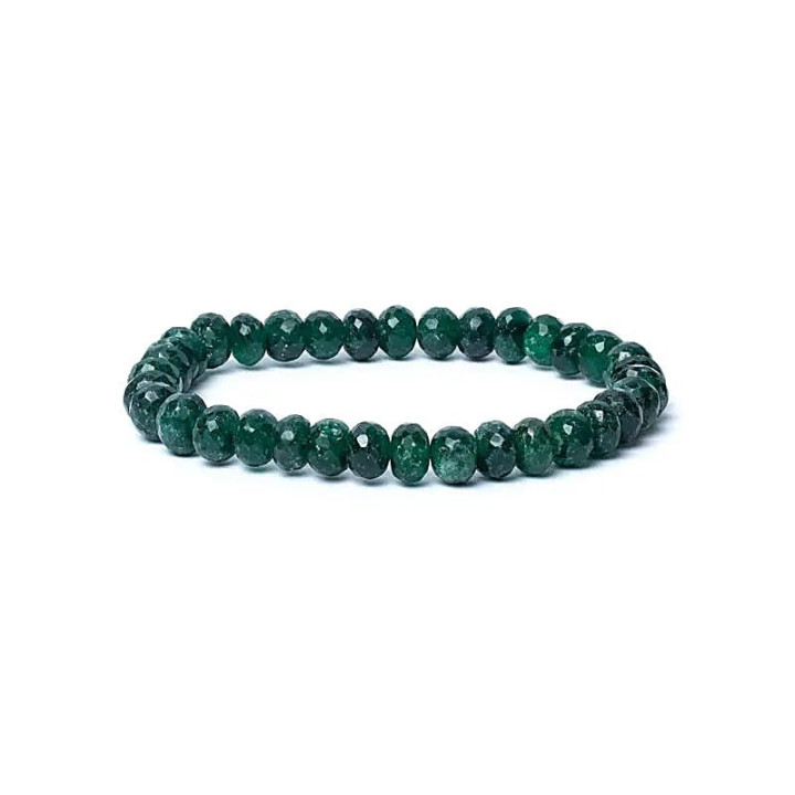 Bracelet aventurine à facette qualité AA élastique | Pieralune