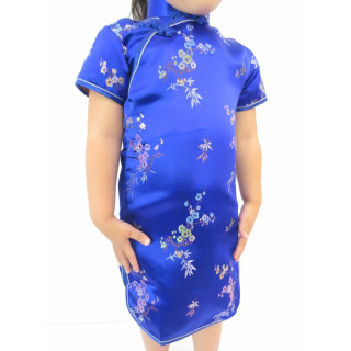 Girls Dress blossom dark blue